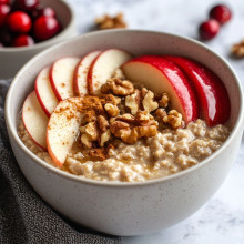 Christmas Nutmeg Walnut Overnight Oats