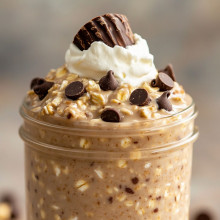 Chocolate Chip Muffin Overnight Oats