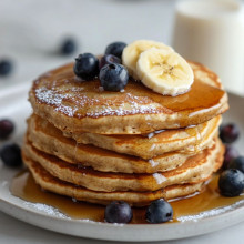  High-Fiber Oat Bran Pancakes 