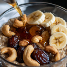  Cashew Maple Date Overnight Oats 