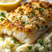 Garlic Parmesan Crusted Cod