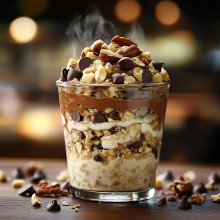 Chocolate Chip Cookie Dough Overnight Oats