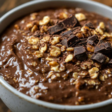 Dark Chocolate Ganache Overnight Oats
