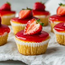Mini Strawberry Cheesecake Cups