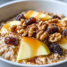 Festive Maple Walnut Overnight Oats