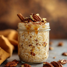 Pumpkin Spice Pecan Overnight Oats
