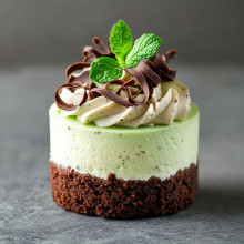 Mint Chocolate Mini Cheesecake