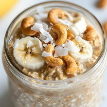 Coconut Cashew Overnight Oats