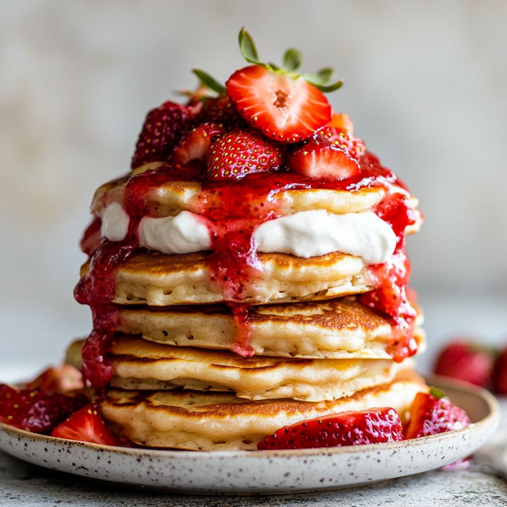 Strawberry Shortcake Pancakes