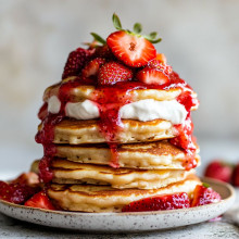 Strawberry Shortcake Pancakes