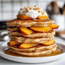  Almond Flour Peach Pancakes 