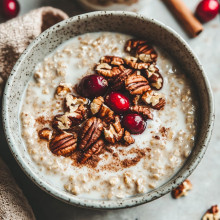 Toasted Pecan Christmas Eve Overnight Oats