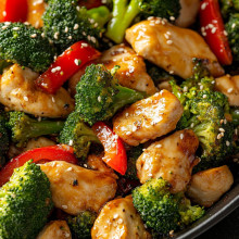Sheet Pan Chicken and Broccoli Stir-Fry