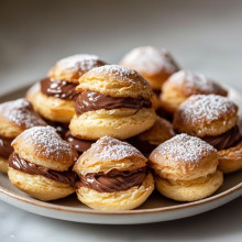 Mini Chocolate Cream Puffs