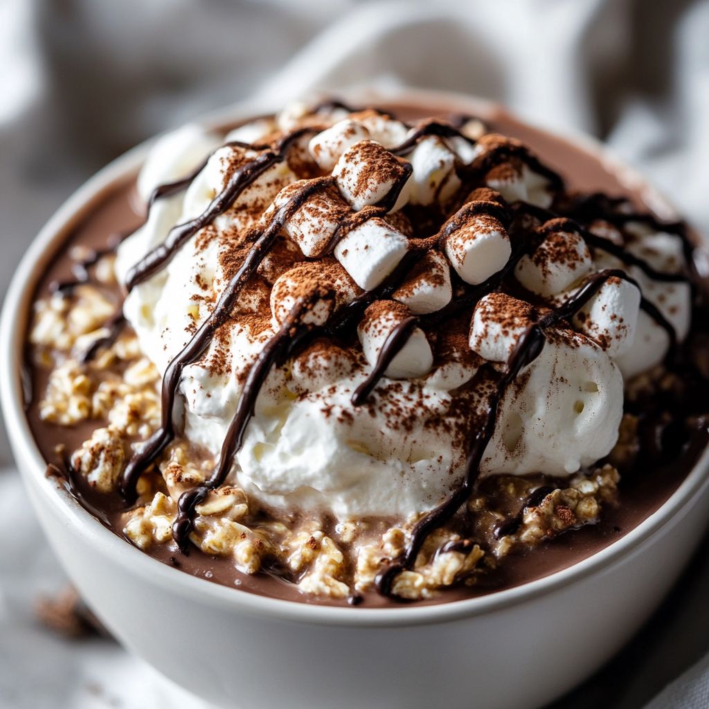 Hot Cocoa Inspired Overnight Oats