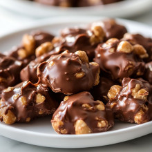 No-Bake Chocolate Peanut Clusters