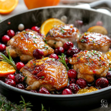 Cranberry Orange Chicken Skillet