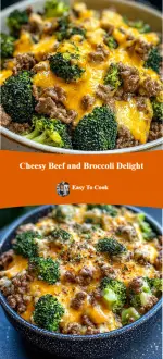 Cheesy Beef and Broccoli Delight