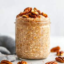 Pumpkin Spice Pecan Overnight Oats