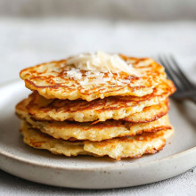 Cauliflower Pancakes with Parmesan