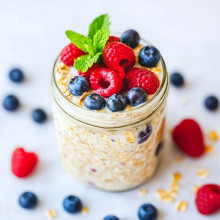 Berry Medley Overnight Oats
