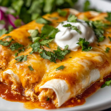  Cheesy Chicken Enchiladas 