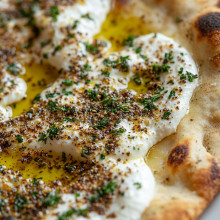  Zaatar & Labneh Flatbread 