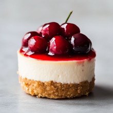 Cherry Bliss Mini Cheesecake