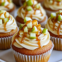 Caramel Apple Mini Cupcakes