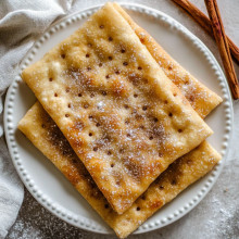 Gluten-Free Christmas Cinnamon Sugar Flatbread
