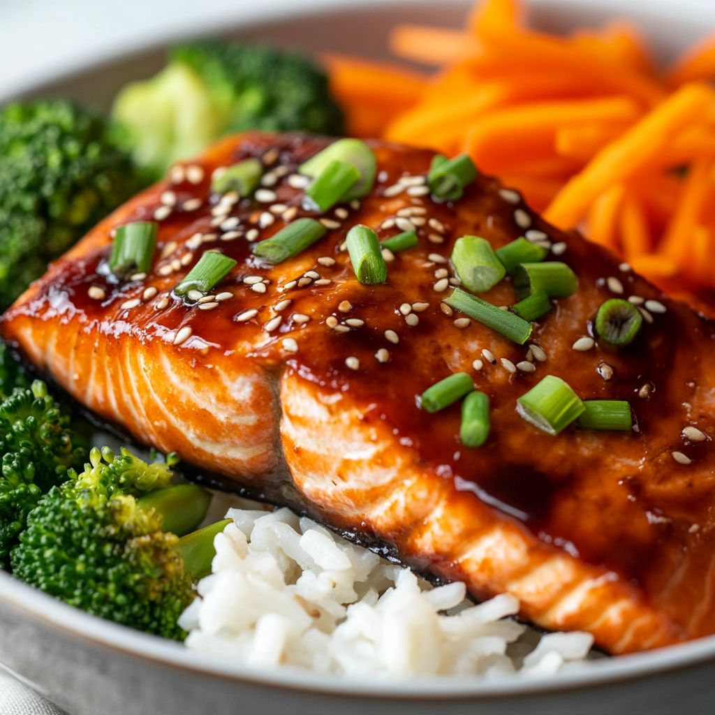 15-Minute Teriyaki Salmon Bowls