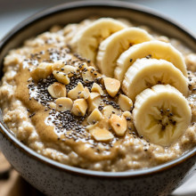 Almond Butter & Banana Oats