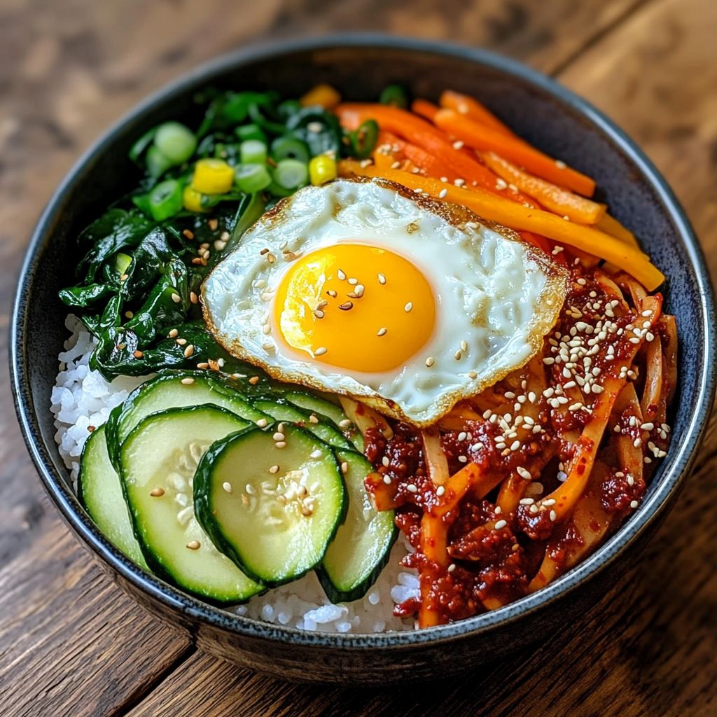 Korean Bibimbap Bowl Made Fast