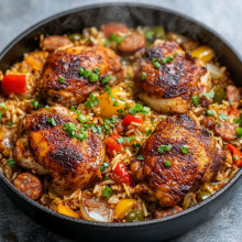 One-Pot Cajun Chicken and Rice