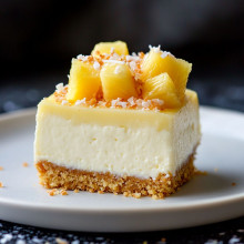 Pineapple Coconut Mini Cheesecake