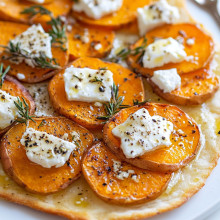  Roasted Sweet Potato & Feta Flatbread 