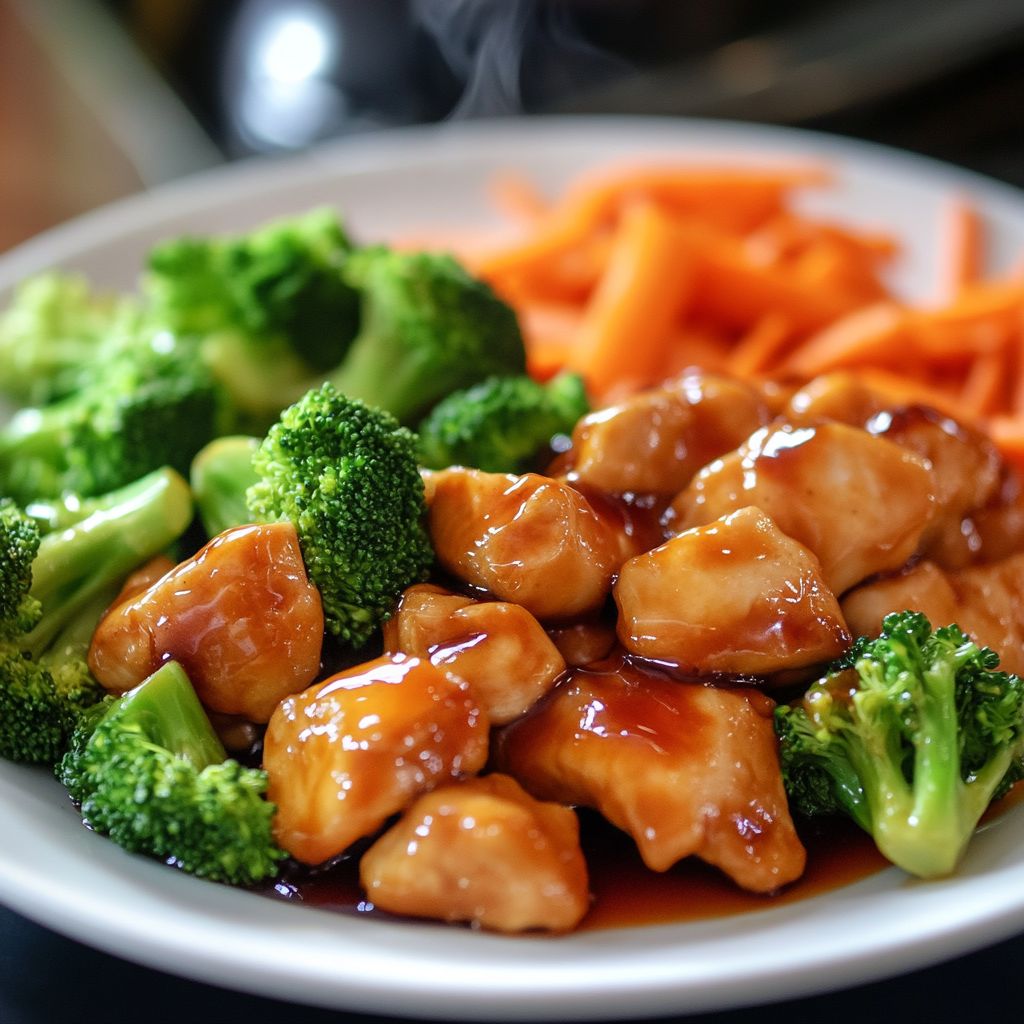 Teriyaki Chicken with Broccoli and Carrots