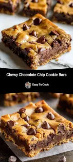 Chewy Chocolate Chip Cookie Bars