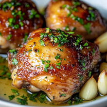  Garlic Butter Chicken Thighs 