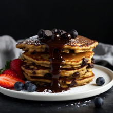  Chocolate Chip Cookie Dough Pancakes 