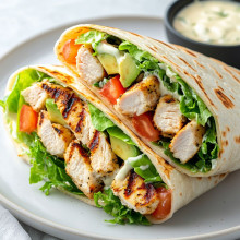 Quick Chicken Caesar Wraps