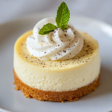 Classic Vanilla Bean Mini Cheesecake