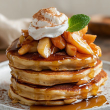  Cinnamon Apple Pancakes 