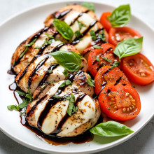 Caprese Chicken with Balsamic Glaze