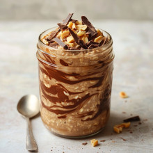 Choco-Peanut Butter Overnight Oats