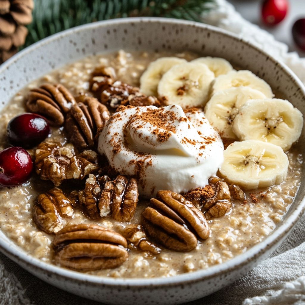 Caramelized Pecan Holiday Overnight Oats