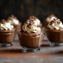Mini Chocolate Mousse Pots