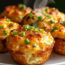 Low-Carb Cauliflower Cheese Muffins