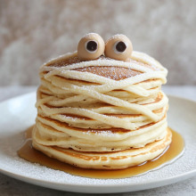 Mummy Wrapped Pancakes
