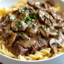 Savory Beef Stroganoff